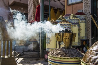 Spices and incense shop, Souk, Marrakech, Morocco