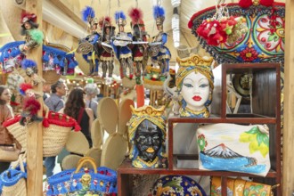 Street market, Catania, Catania province, Sicily, Italy