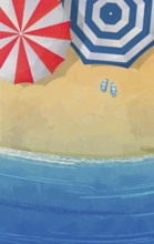 Beach day illustration