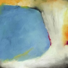 Landscape beach abstract digital painting