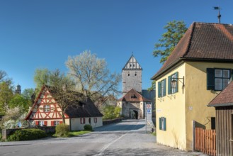 Das Rothenburger Tor, Romantic Road, Dinkelsbühl, Middle Franconia, Franconia, Bavaria, Germany
