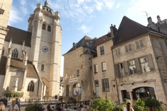 Dole, France. September 20th 2024 Beautiful architecture of Dole in the Jura region of France