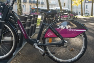 Dijon, France. September 19th 2024 Divia Velodi, self-service cycle hire, Dijon municipality rent a