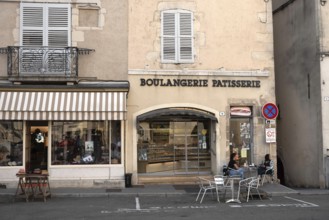 Dole, France. September 20th 2024 A typical French Boulangerie and Patisserie in the charming city