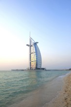 Dubai, United Arab Emirates. 30th June 2019 Burj Al Arab, luxury hotel, Jameirah Beach resort,