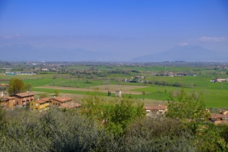 View from Solferino, Colli Mantovani, Lombardy, Province of Brescia, Italy