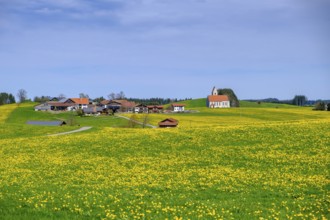 Filialkirche St. Anna, Kirchthal bei Seeg, Ostallgäu, Swabia, Bavaria, Germany