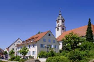 St. Verena Parish Church, Bad Wurzach, Upper Swabia, Swabia, Baden-Württemberg, Germany