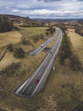 The A81 motorway passes through the 782 meter long Hohentwiel Tunnel just in front of the Swiss