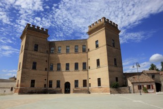 Castello di Mesola, residence of D'Estes in Mesola in the Po Delta, Ferrara Province,