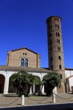Basilica of Sant'Apollinare Nuovo, three-nave basilica church from the 6th century. It was built by