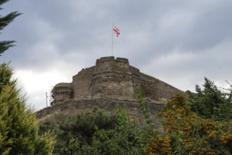Gori, Georgia. September 9th 2025. Gori Fortress, a medieval citadel in Georgia, situated above the