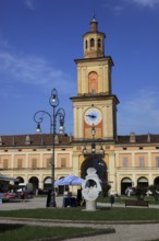 Palace with Torre Civica in the municipality of Gualtieri, Emilia-Romagna, Italy