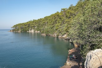 Akyaka, Mugla, Turkey. September 8th 2022 Enjoying the beautiful Turkish Riviera seaside town of