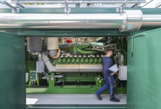 Dinslaken, North Rhine-Westphalia, Germany - Combined heat and power plants (CHP) generate