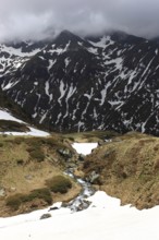 Ladschaft on the Transfogarasan Highway, Transfagarasan, connects the Arges Valley in Great