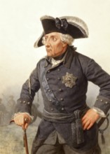 Frederick II or Frederick the Great, Alter Fritz, 1712 - 1786, King of Prussia and Elector of
