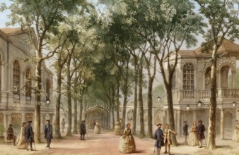 Marylebone Gardens, 1780, today an inner-city area of central London, City of Westminster, England,