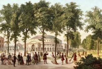 The Rotunda at Ranelagh Gardens, 1750, a public pleasure gardens in the 18th century located in