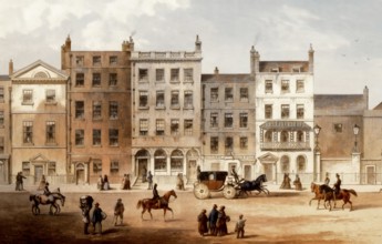 Pall Mall, 1830, a street in the City of Westminster, London, England, United Kingdom