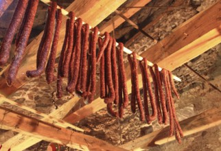Municipality of Cristian, German Grossau, sausages and bacon are still kept today in the historic