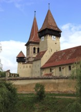 The fortified church of Seica Mica, German Kleinschelken, a community in Sibiu County in