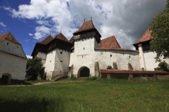 Romania, the fortified church of Viscri, German German Weisskirch a town in the district of Brasov,
