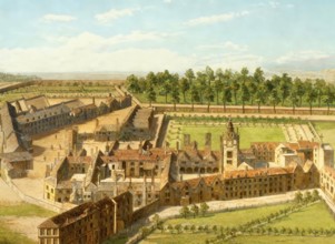 The London Charterhouse, 1770, a historic complex of buildings in Smithfield, London, UK