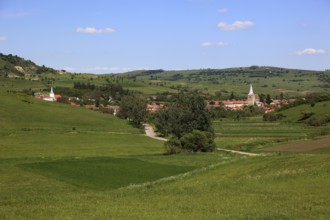 Landscape near the village of Sharosh near Fogarash, Soars, in Transylvania, Romania