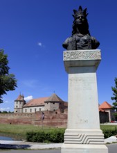 Statue of Doamna Stanca, a princess woman of Wallachia, Transylvania and Moldova as woman of