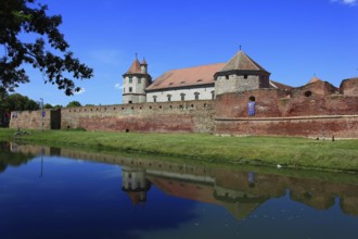 Fogarash Fortress, Cetatea Fagarasului, a historical monument, construction began in 1310, in the