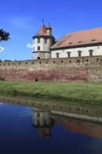 Fogarash Fortress, Cetatea Fagarasului, a historical monument, construction began in 1310, in the