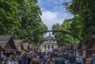 Sales booths on Svoboda Prospekt, behind the Opera, Lviv, Ukraine