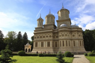 Curtea de Arges monastery and cathedral, one of the most famous pilgrimage sites in the country,