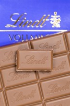 Lindt Schokolade Swiss chocolate bar chocolates with logo in Stuttgart, Germany