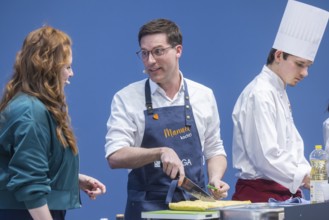 Manuel is cooking! at Intergastra in Stuttgart. DEHOGA Baden-Württemberg event with Manuel Hagel,