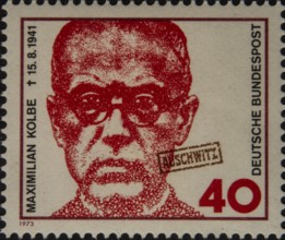Maximilian Kolbe (1894-1941) was a Polish priest, Franciscan monk and martyr. Died in Auschwitz. He