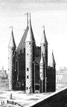 Square du Temple, Templar Tower, built in the 13th century outside the city in the Quartier du