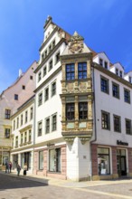 Renaissance-oriel am Obermarkt, Freiberg, Saxony, Germany