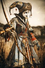 Modern representation of tarot card The Fool symbolizing innocence, freedom, originality,