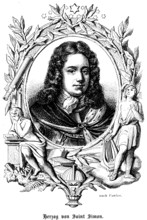 Duke of Saint Simon, French and Spanish dukes from 1635-1865 France, department Aisne, portrait,