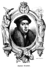 Thomas Cranmer (1489, 1556) England, Archbishop of Canterbury, reformer of the church, portrait,