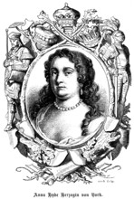 Anne Hyde Duchess of York (1637 - 1671) Duchess, married to James, Duke of York and Albany, later