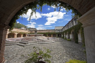 Cloister and Colonial Fountain of Los Pescados in the Mercedarian Monastery, Iglesia y Convento de