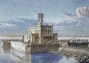 The new Palais Montfort on Lake Constance, Germany, near Langenargen/the new Palais Montfort at the