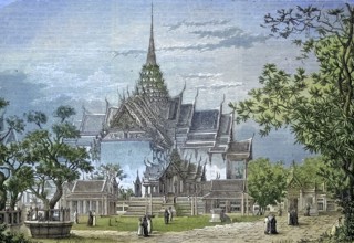The temple with the grave urns of the kings of Siam, Thailand/The temple with the grave urns of the