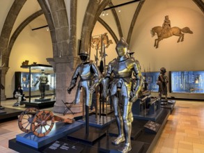 Historical Armour, Hall with Weapons and Armor, Bavarian National Museum, Munich, Upper Bavaria,