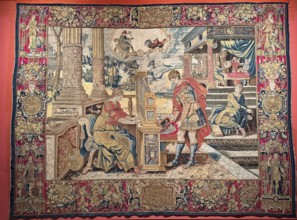 Knitted carpet, tapestry, The Influence of Mercury on Human Work, Brussels around 1550 1560,