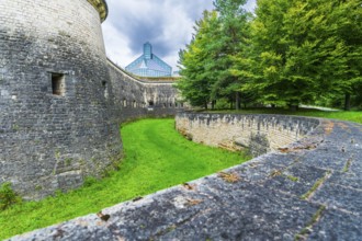 Exterior view of Mudam Luxembourg – Musée d'Art Moderne Grand-Duc Jean on the Kirchberg Plateau in
