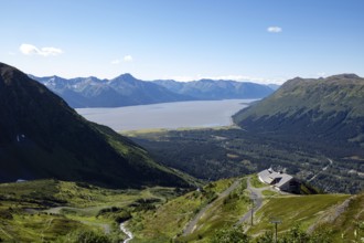 View of Turnagain Arm, Alaska from Alyeska Ski Resort